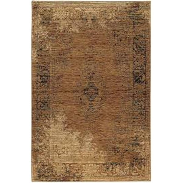 Oriental Weavers 2 x 12 ft. 6 in. Andorra Area Rug, Gold and Brown A6845D076365ST - main
